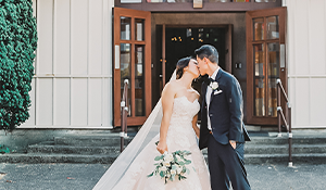 Celebrate your first kiss as a couple in the Chapel of Our Lady