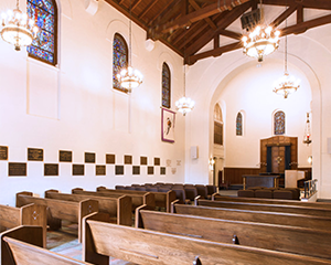 The Presidio Chapel is filled with history and stunning detail 