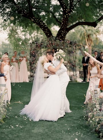 Celebrate With The Funks At This Retro Fairytale Wedding - Secret Garden in Phoenix, AZ