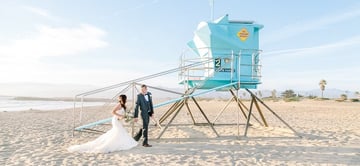 Beach Wedding - Pacific View Tower Club - Oxnard, California - Ventura County - Wedgewood Weddings